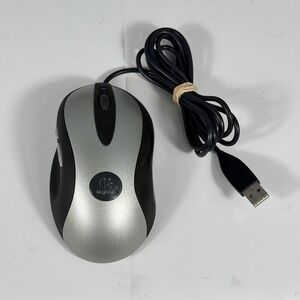 Logitech MX500 Optical Gaming Mouse Wired USB 8 Button Silver Black Tested Works